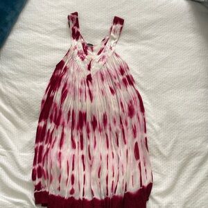 Like new red and white tie dye tank top. Made in India